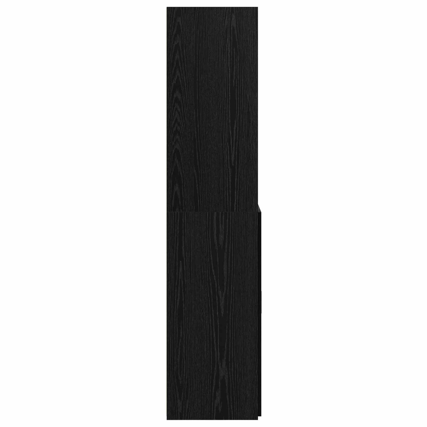 Bücherregal Schwarz Eichen-Optik 30 x 42,4 x 185,2 cm