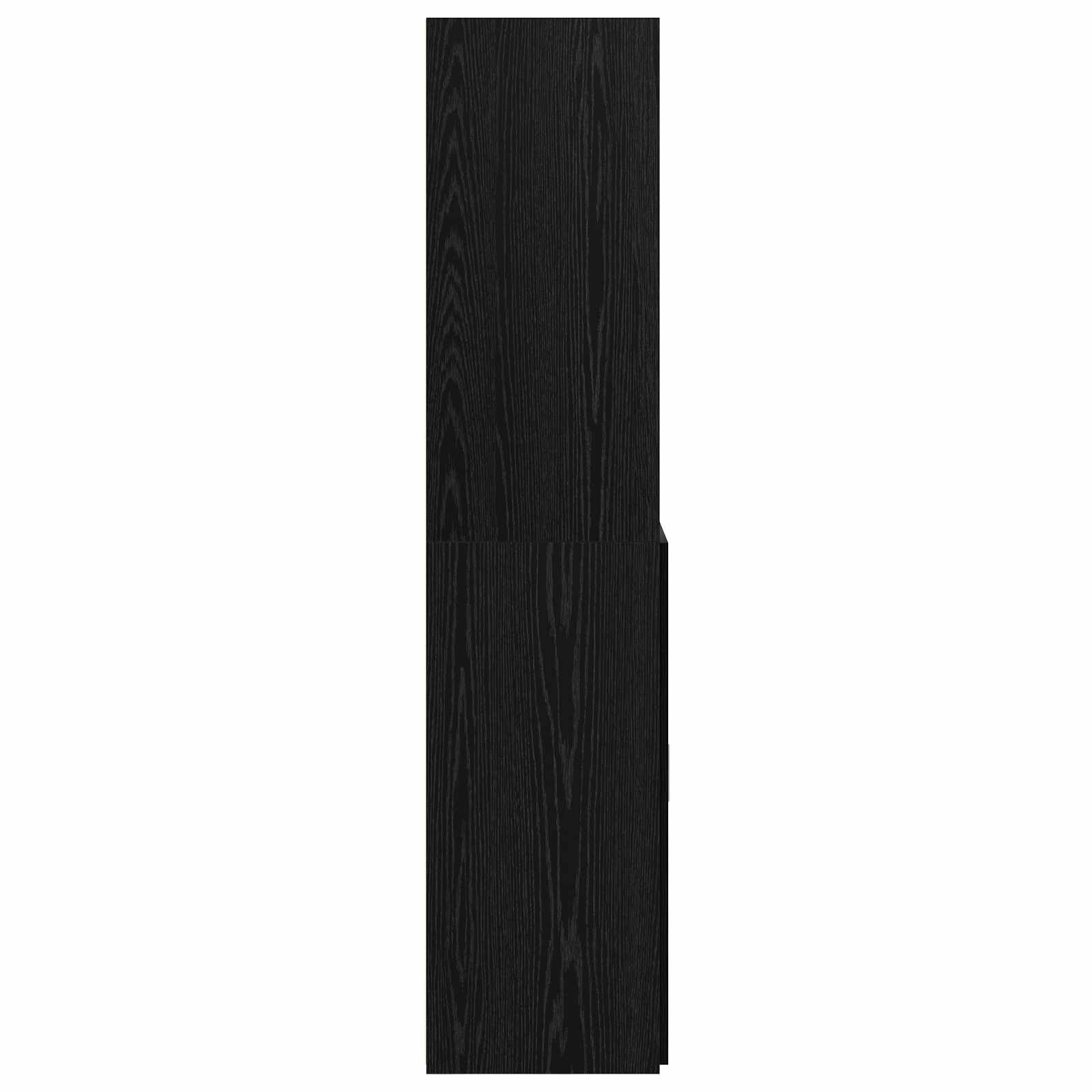 Bücherregal Schwarz Eichen-Optik 30 x 42,4 x 185,2 cm