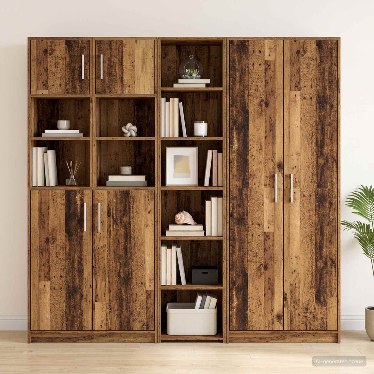 Sideboard Altholz 40 x 41 x 185 cm Holzwerkstoff