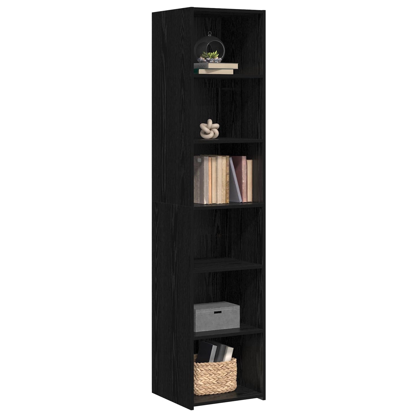 Sideboard Schwarze Eiche 40 x 41 x 185 cm Holzwerkstoff