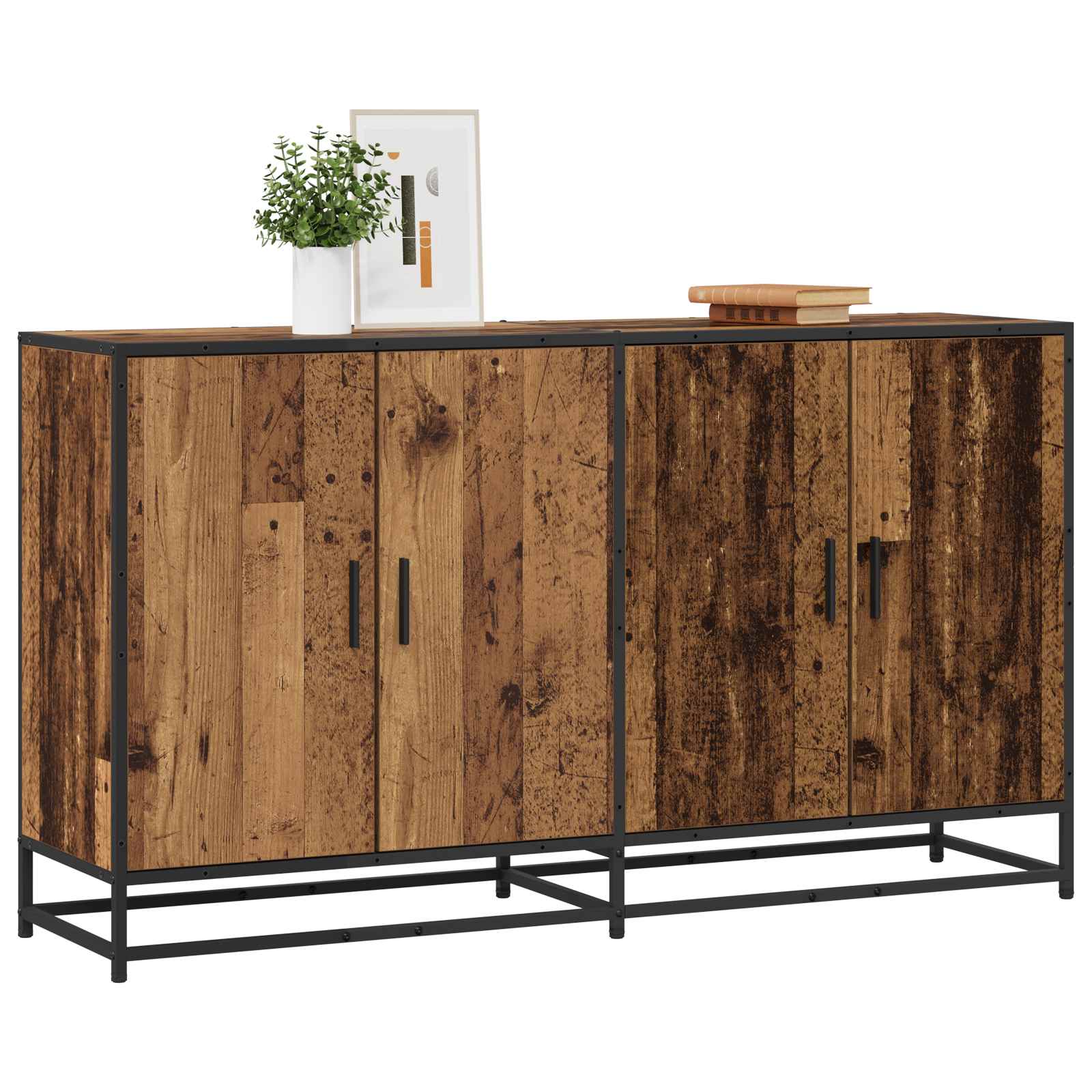 Sideboard Altholz 134 x 35 x 76 cm Holzwerkstoff
