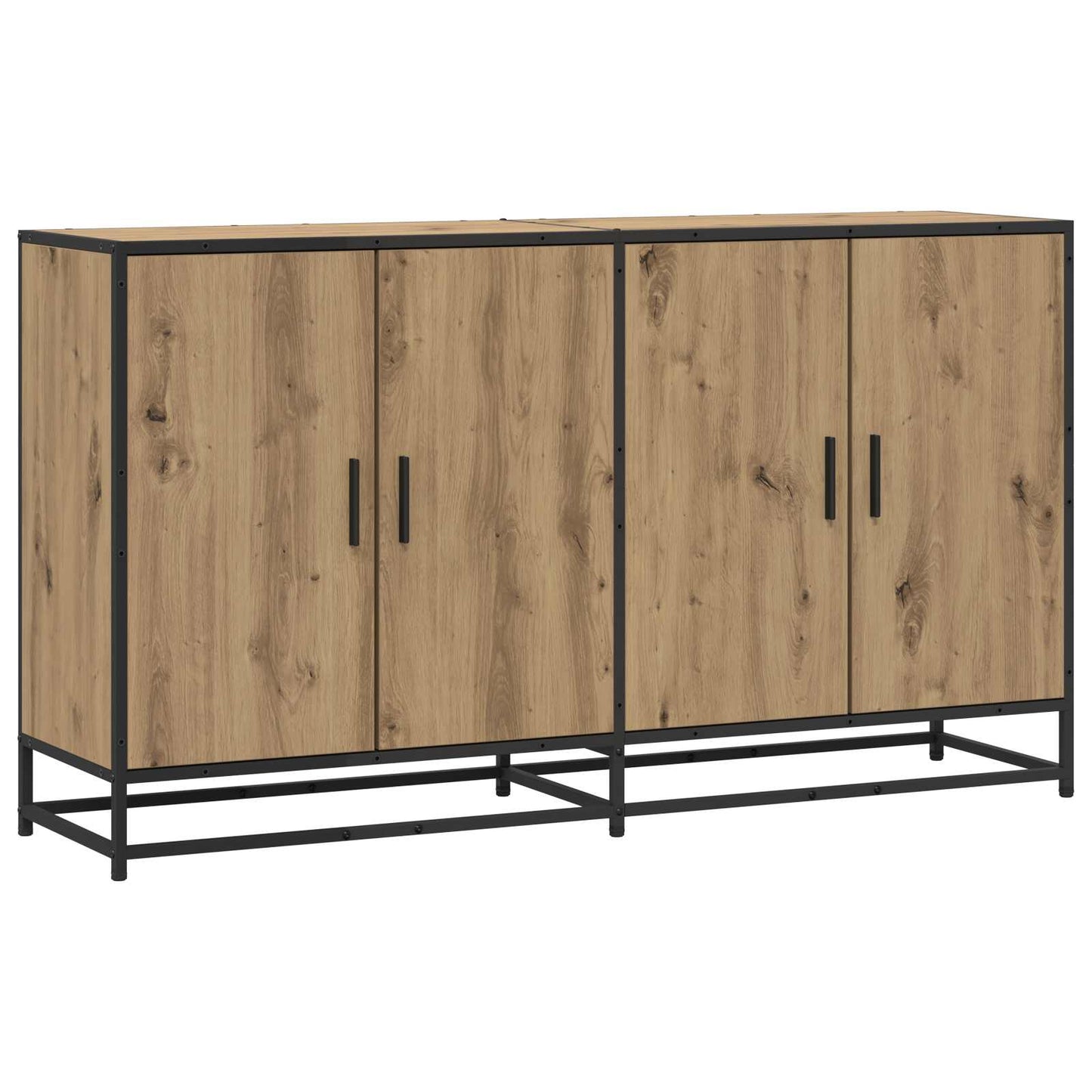 Sideboard Artisan-Eiche 134 x 35 x 76 cm Holzwerkstoff