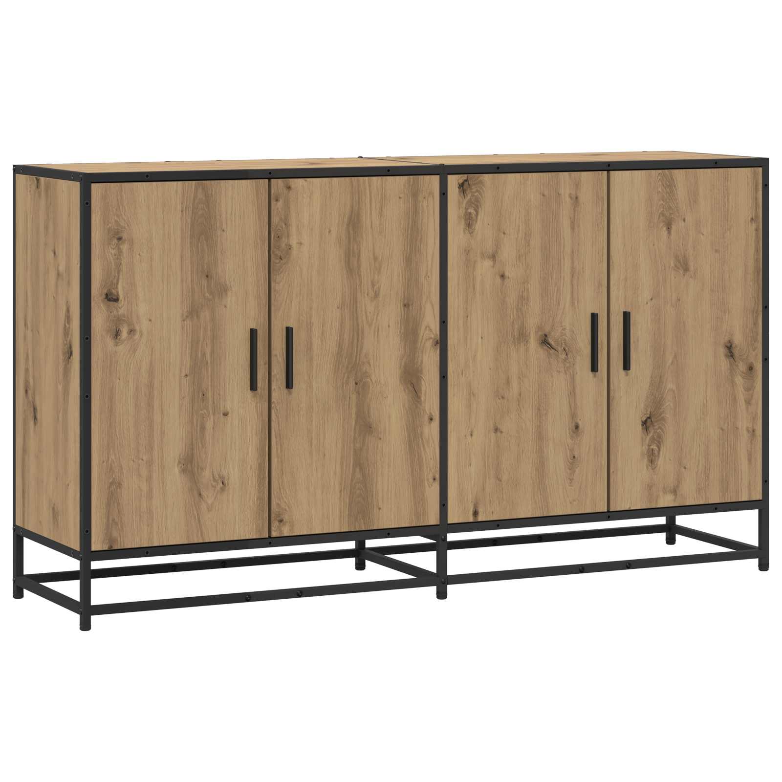 Sideboard Artisan-Eiche 134 x 35 x 76 cm Holzwerkstoff