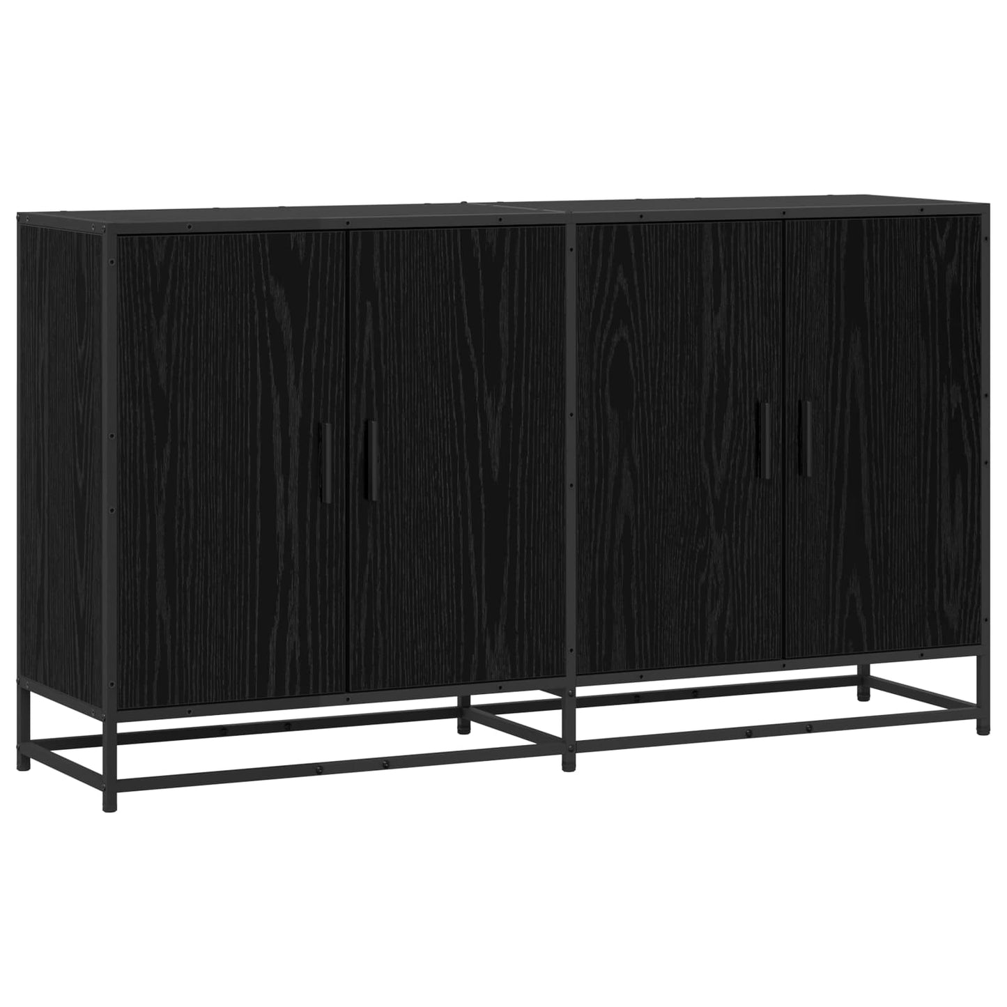Sideboard Schwarze Eiche 134 x 35 x 76 cm Holzwerkstoff