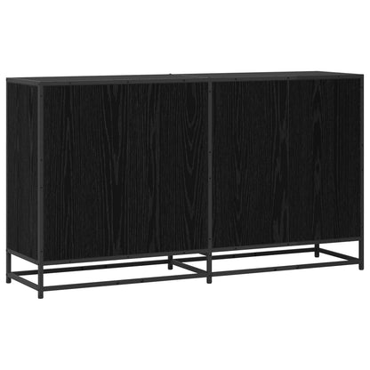 Sideboard Schwarz Eichen-Optik 134 x 35 x 76 cm Holzwerkstoff
