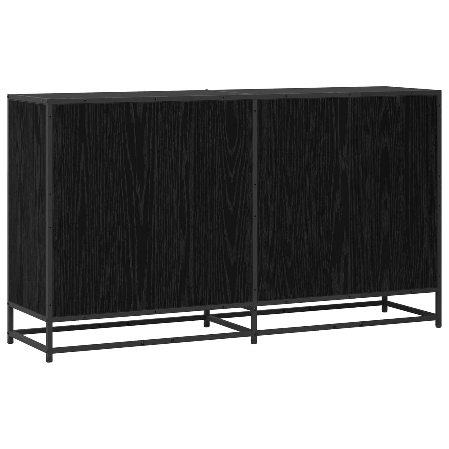 Sideboard Schwarze Eiche 134 x 35 x 76 cm Holzwerkstoff