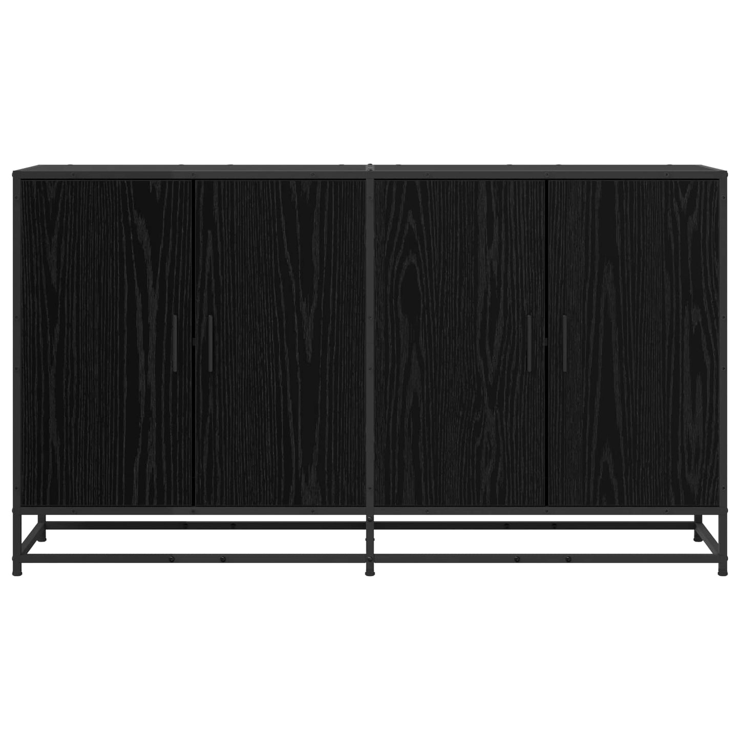 Sideboard Schwarze Eiche 134 x 35 x 76 cm Holzwerkstoff