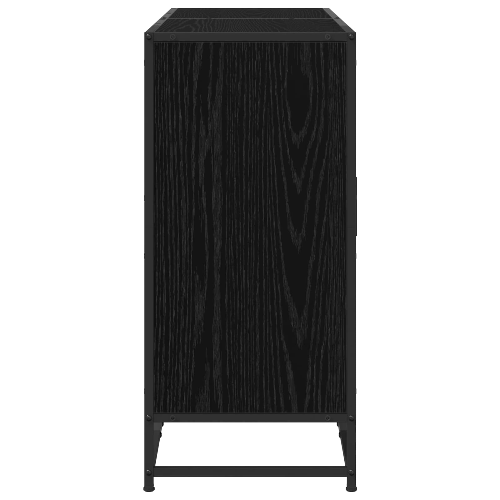 Sideboard Schwarze Eiche 134 x 35 x 76 cm Holzwerkstoff