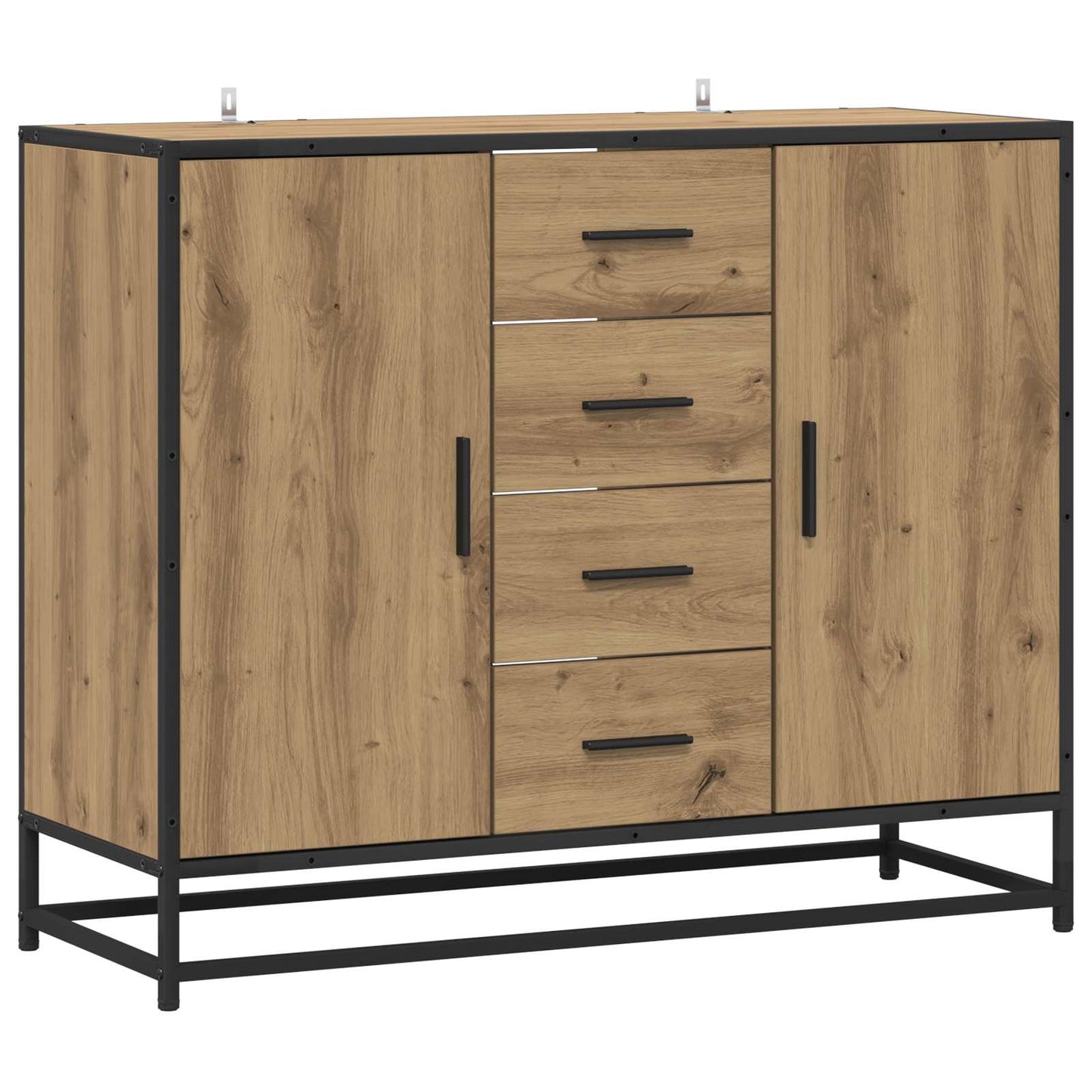 Sideboard Artisan-Eiche 92 x 35 x 76 cm Holzwerkstoff