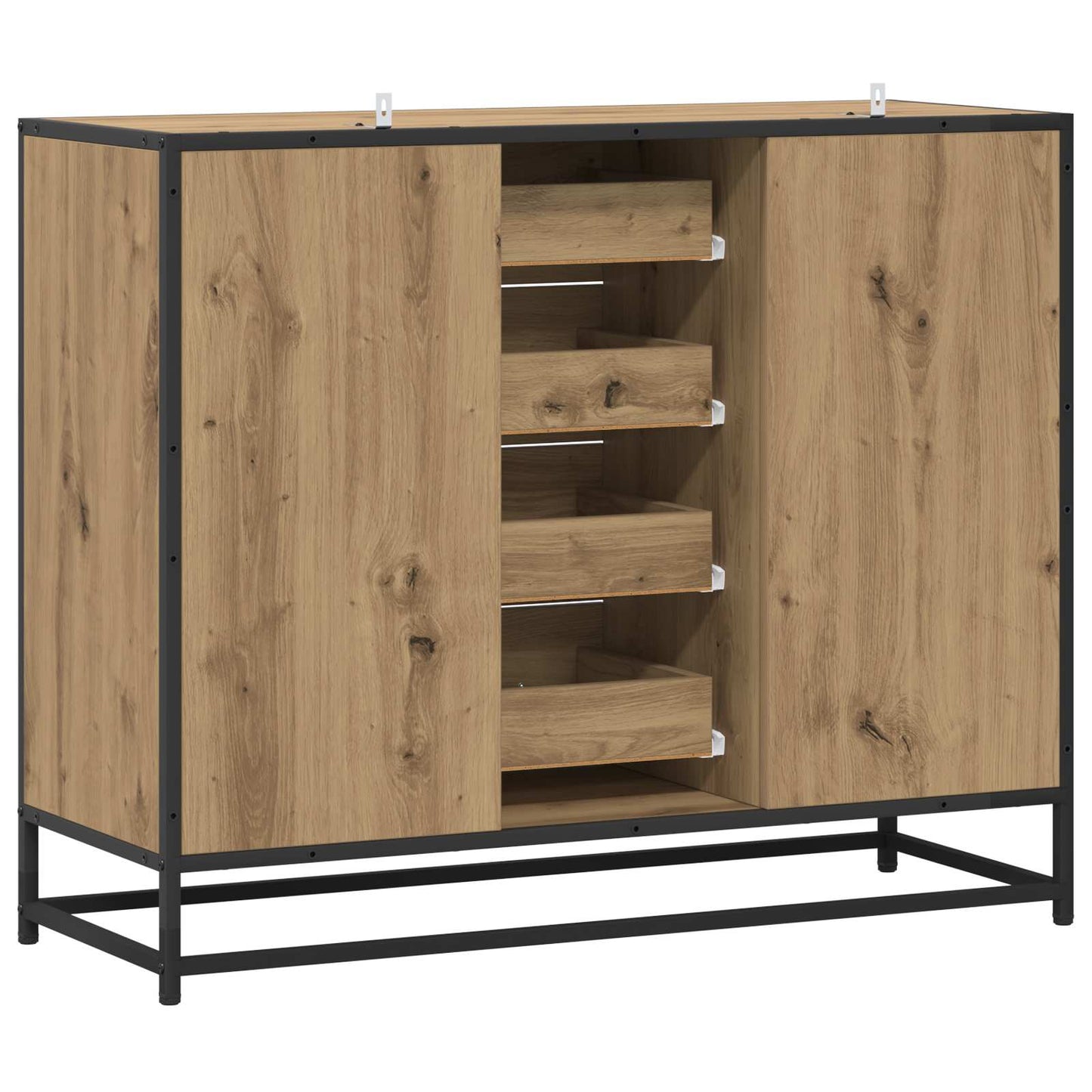 Sideboard Artisan-Eiche 92 x 35 x 76 cm Holzwerkstoff
