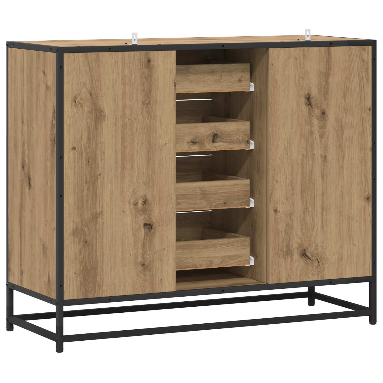 Sideboard Artisan-Eiche 92 x 35 x 76 cm Holzwerkstoff
