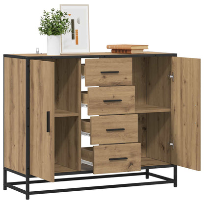 Sideboard Artisan-Eiche 92 x 35 x 76 cm Holzwerkstoff