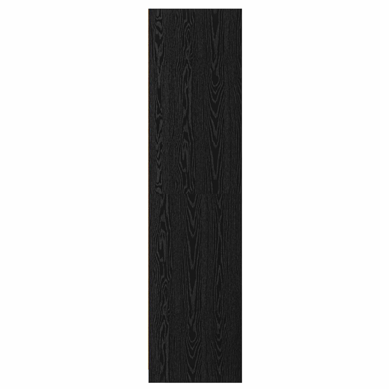 Kleiderschrank Schwarz Eichen-Optik 100 x 50 x 200 cm