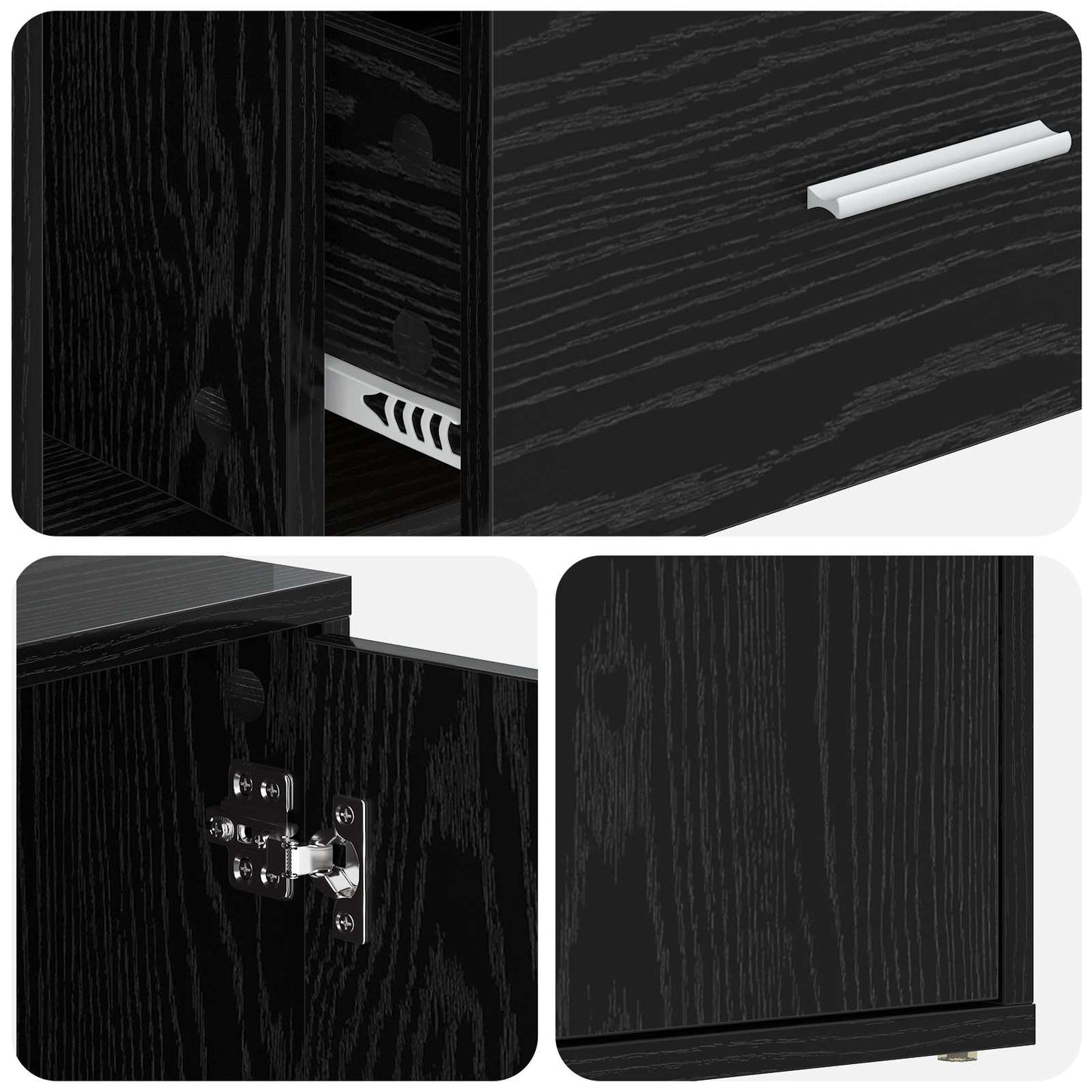 Eckschrank Schwarze Eiche 200 x 40 x 45 cm Holzwerkstoff