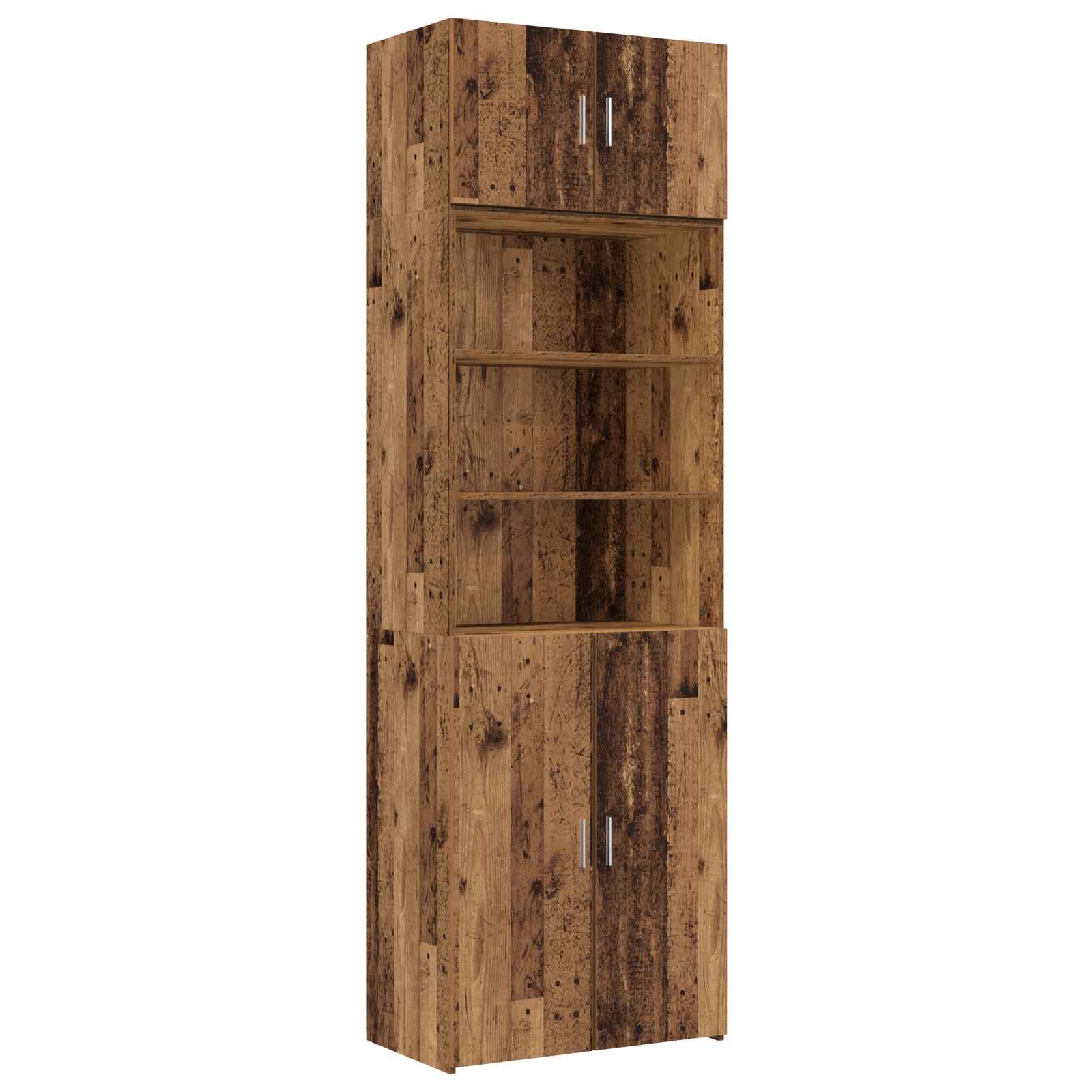 Lagerschrank mit Regalen Altholz 70 x 42,5 x 225 cm