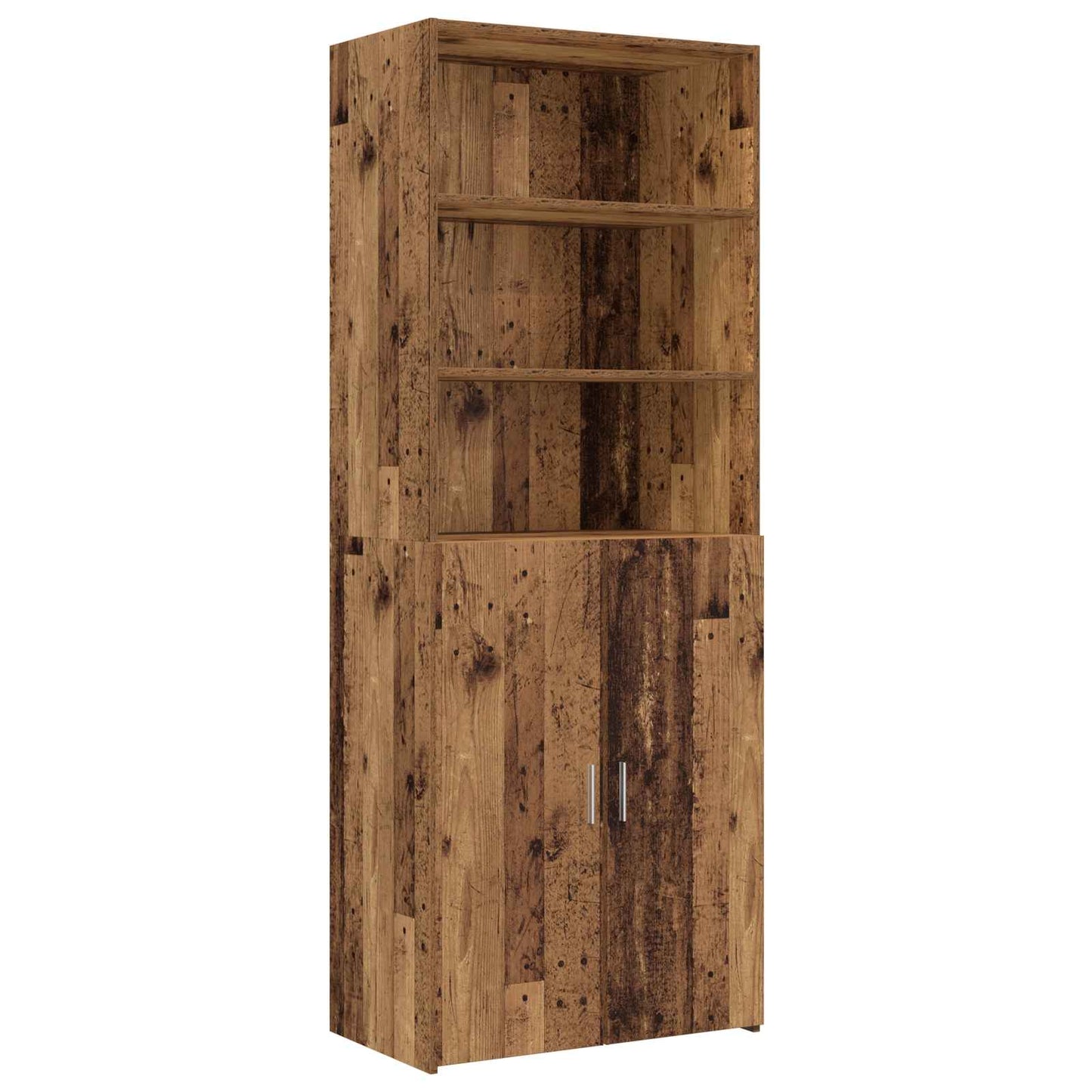 Lagerschrank mit Regalen Altholz 70 x 42,5 x 225 cm