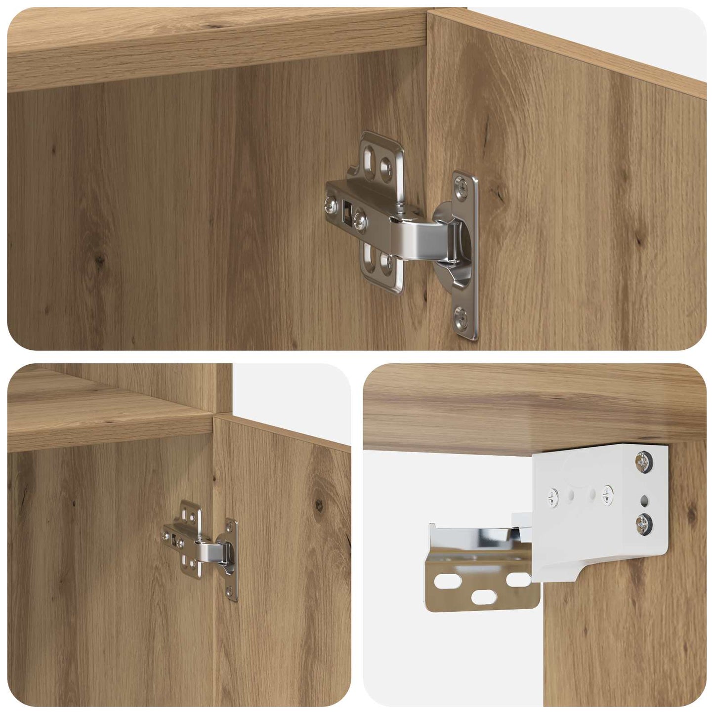 Lagerschrank mit Regalen Artisan-Eiche 70 x 42,5 x 225 cm