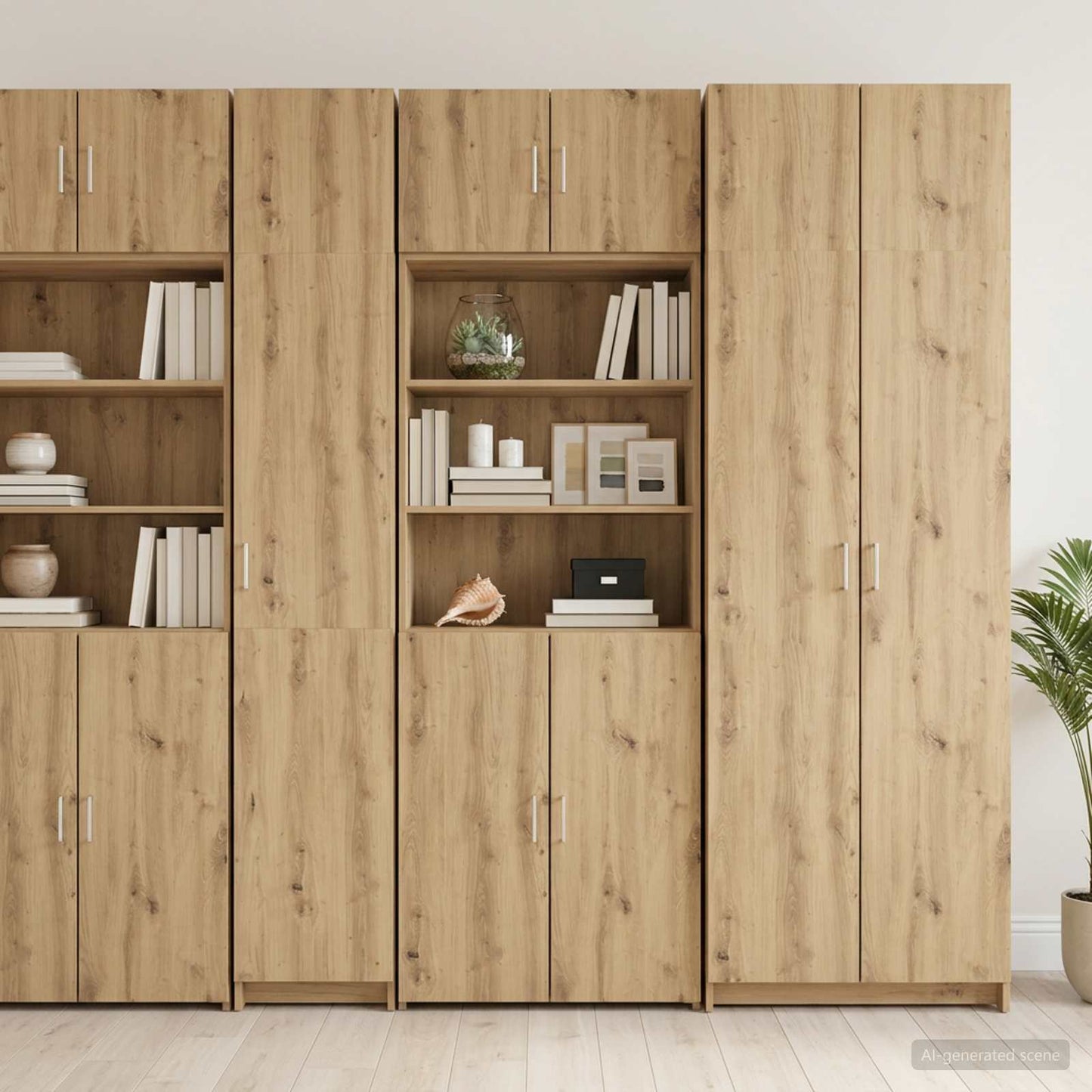 Lagerschrank mit Regalen Artisan-Eiche 70 x 42,5 x 225 cm