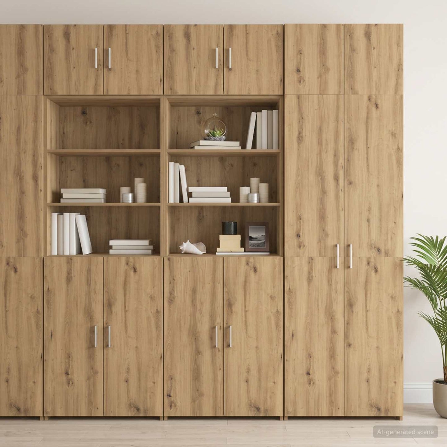 Lagerschrank mit Regalen Artisan-Eiche 70 x 42,5 x 225 cm