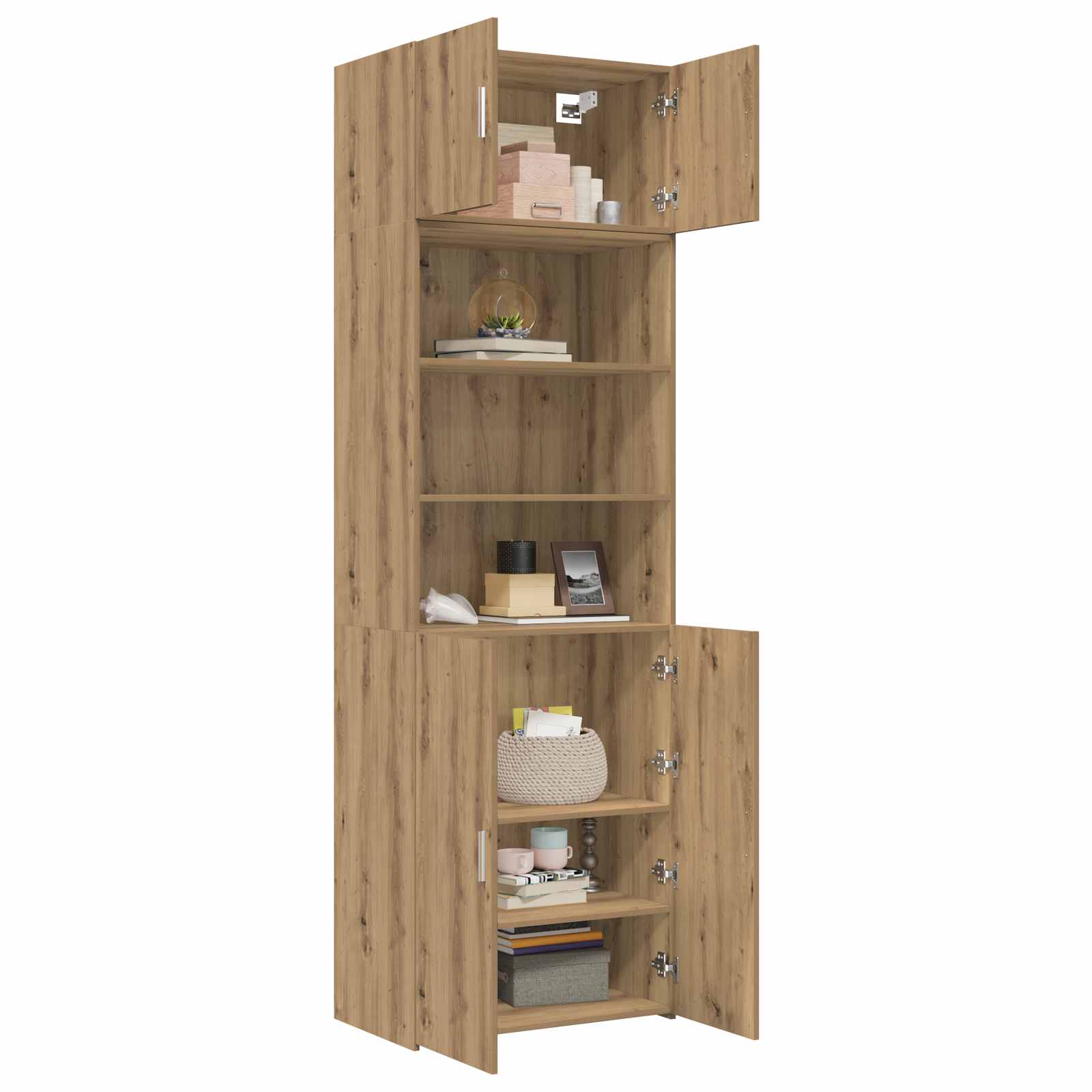 Lagerschrank mit Regalen Artisan-Eiche 70 x 42,5 x 225 cm