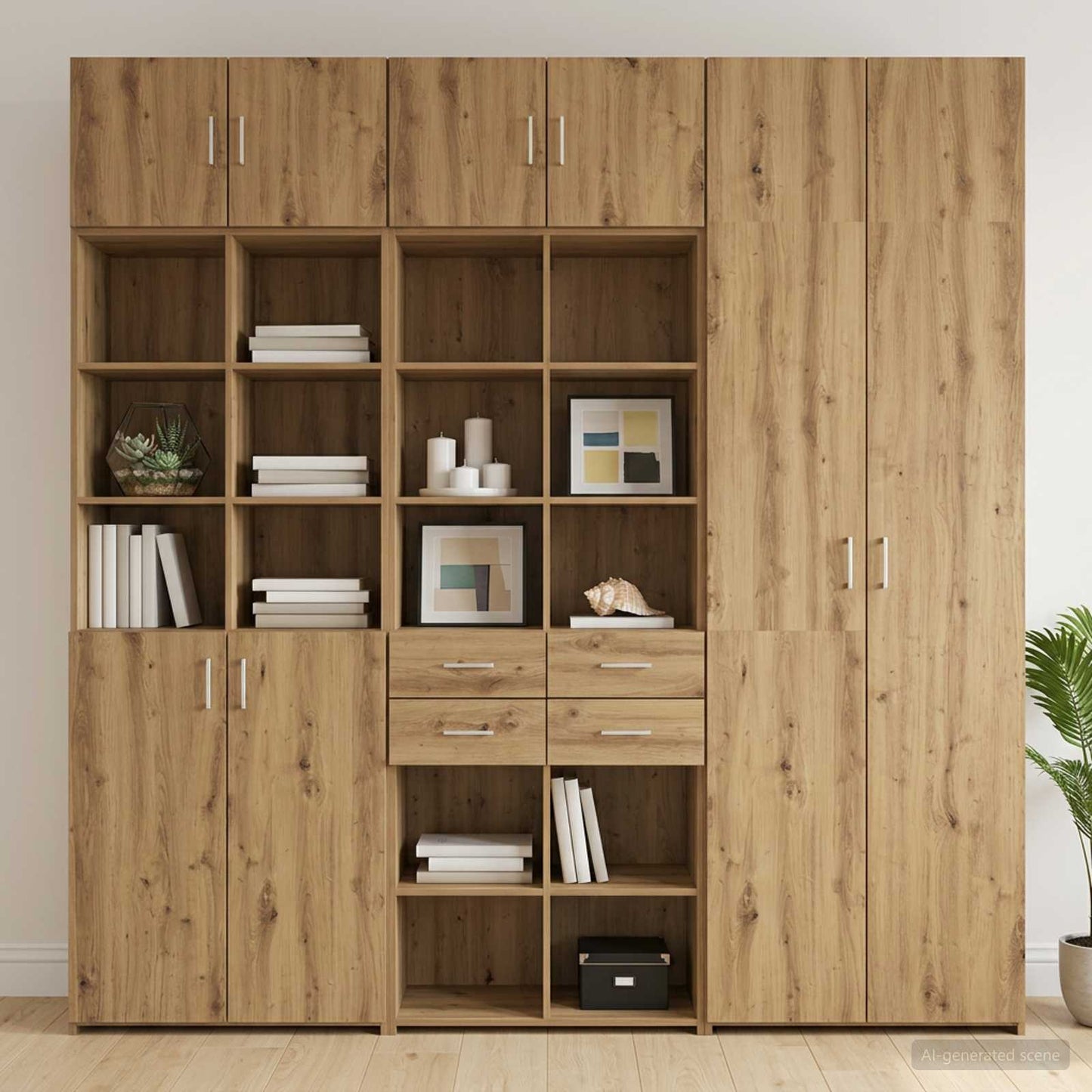 Lagerschrank mit Regalen Artisan-Eiche 70 x 42,5 x 225 cm