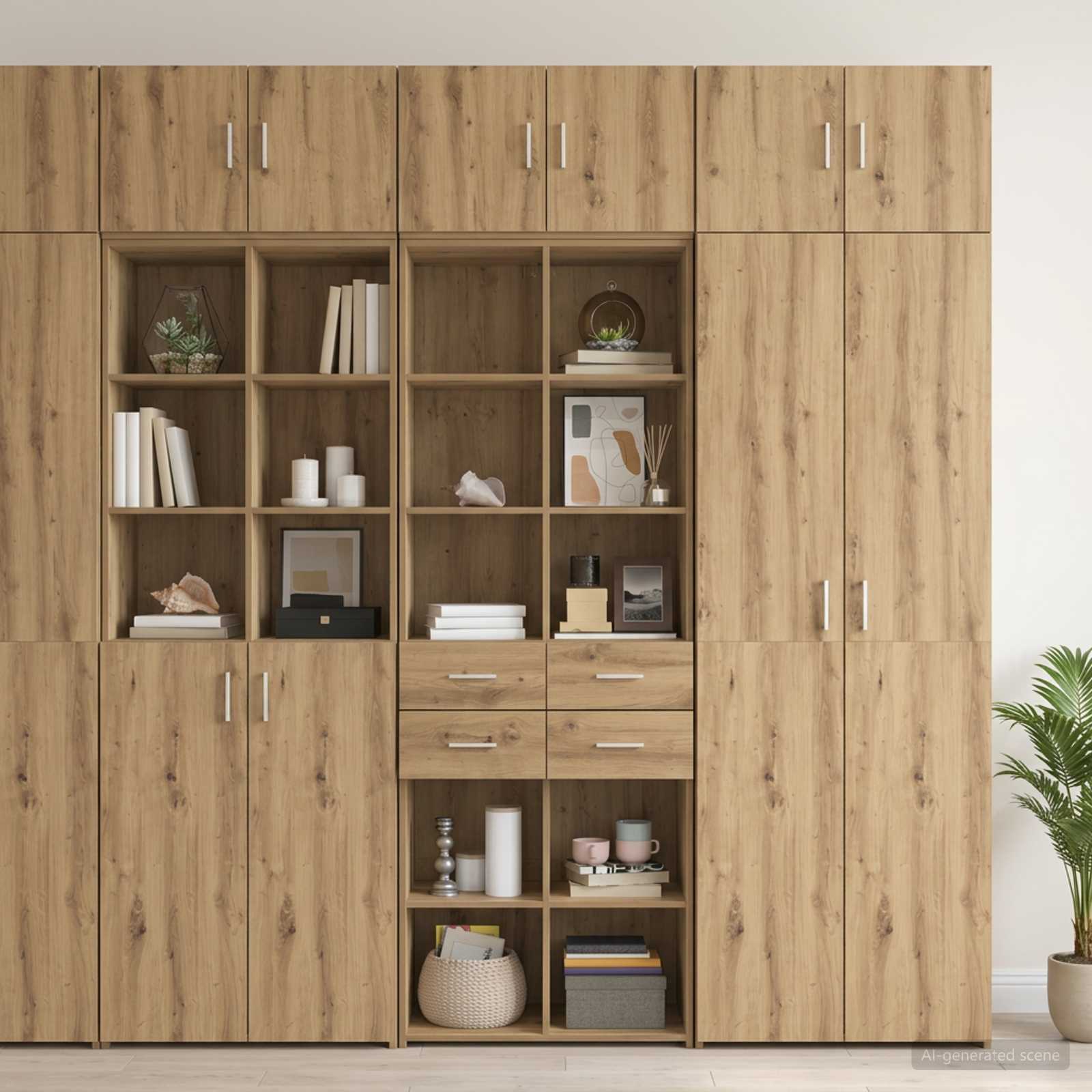 Lagerschrank mit Regalen Artisan-Eiche 70 x 42,5 x 225 cm