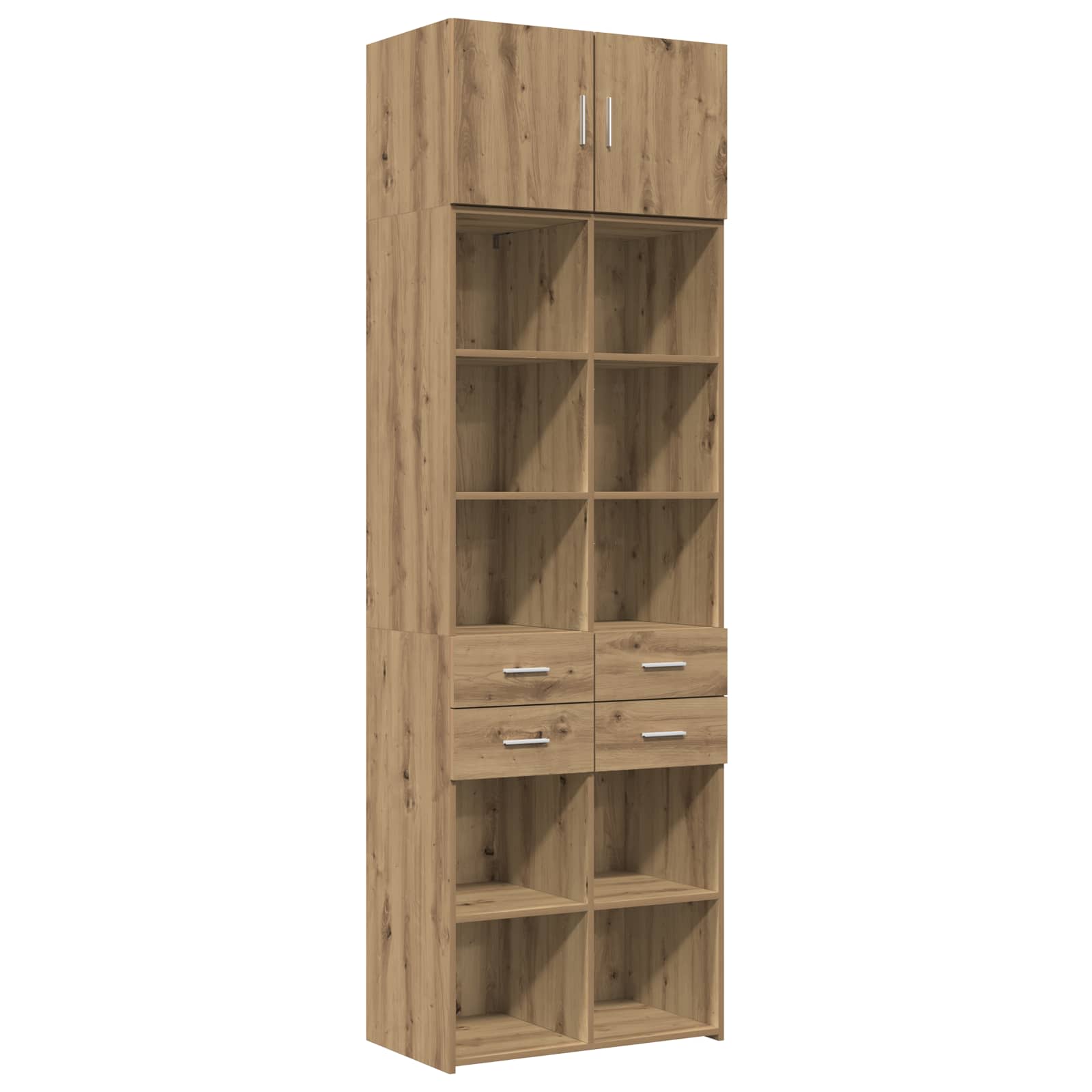 Lagerschrank mit Regalen Artisan-Eiche 70 x 42,5 x 225 cm