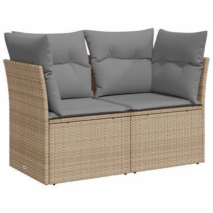 Sofa Set 6 stk. Beige und Hellgrau 55 x 55 x 37 cm