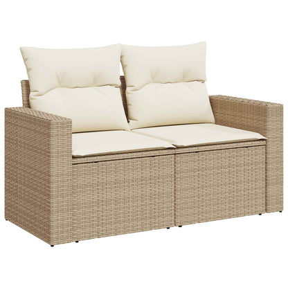 Sofa Set 6 stk. Beige und Cremeweiß 55 x 55 x 37 cm