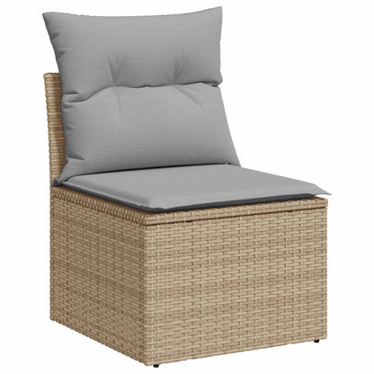 Sofa Set 6 stk. Beige und Hellgrau 55 x 55 x 37 cm