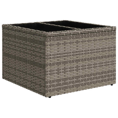Sofa Set 6 stk. Grau und Marineblau 55 x 55 x 37 cm