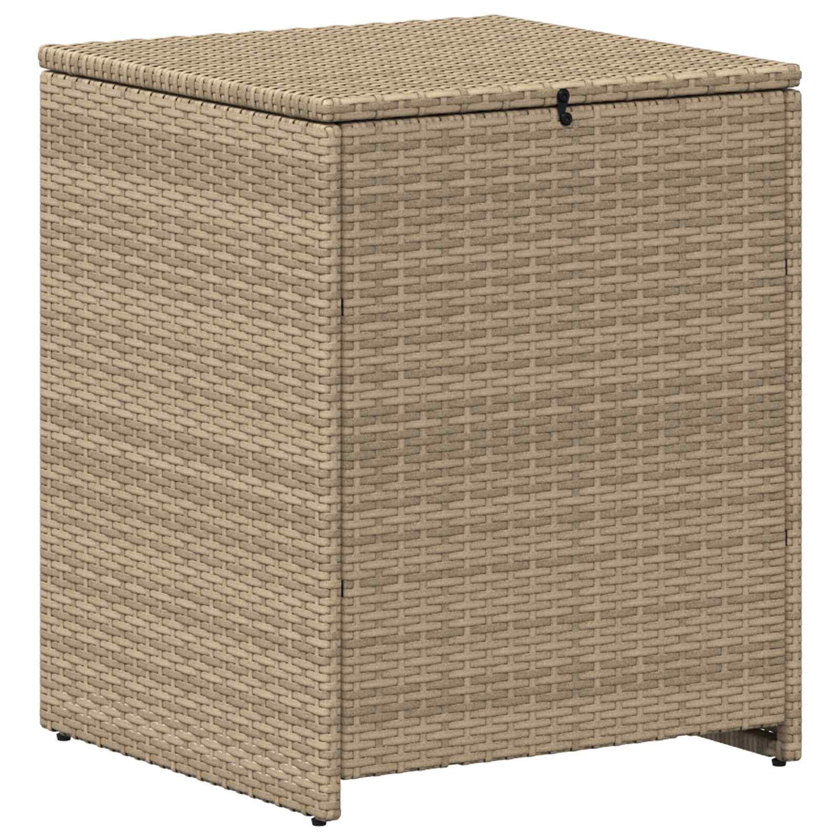 Sofa Set 5 stk. Beige und Cremeweiß Polyrattan und Stahl