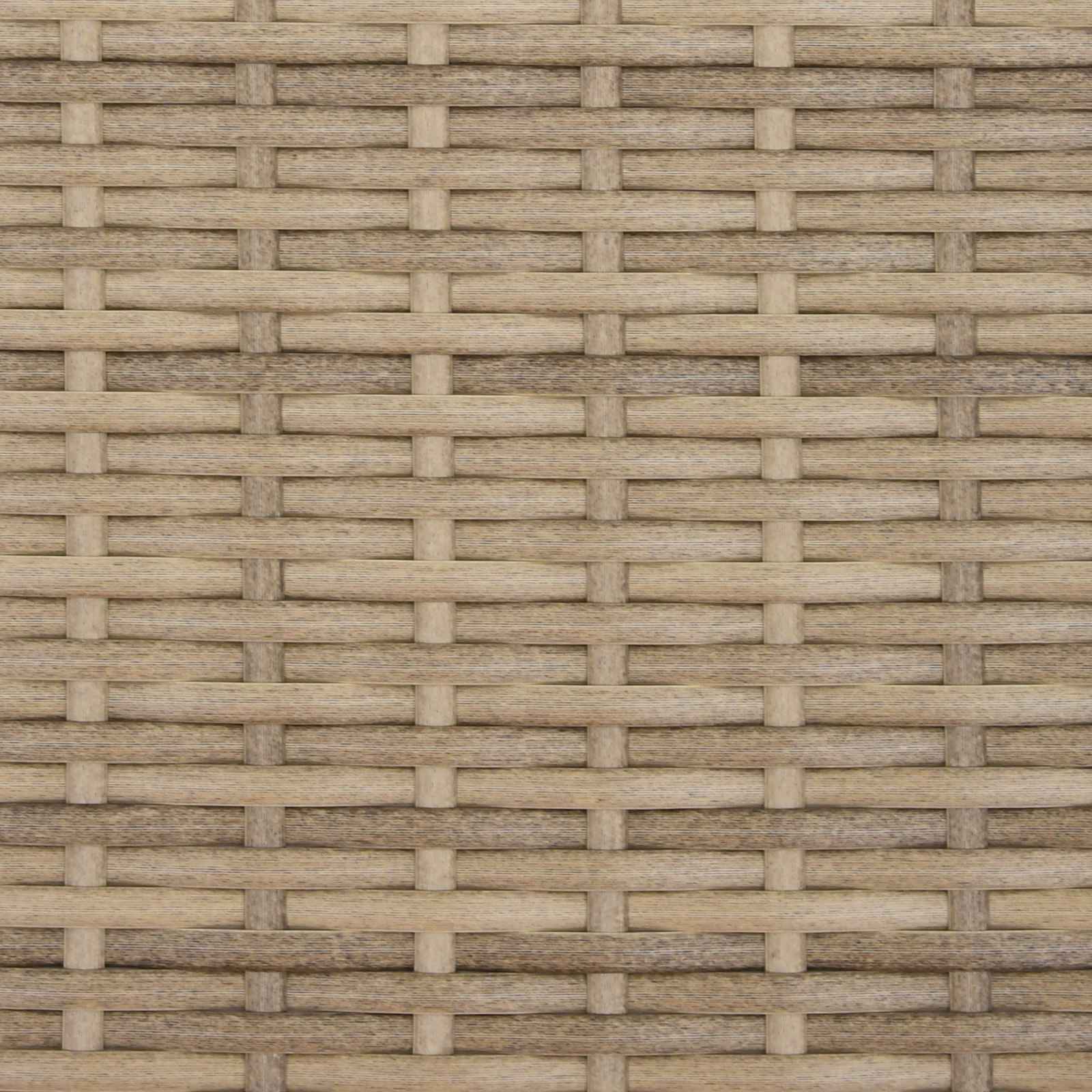 Sofa Set 5 stk. Beige und Hellgrau Polyrattan und Stahl