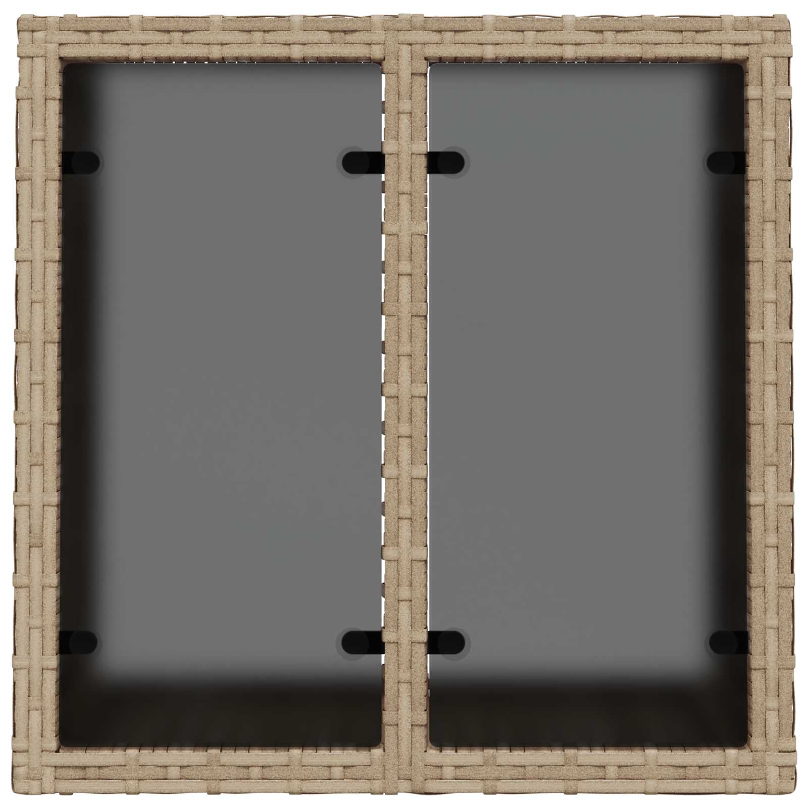 Sofa Set 8 stk. Beige und Hellgrau Polyrattan und Stahl