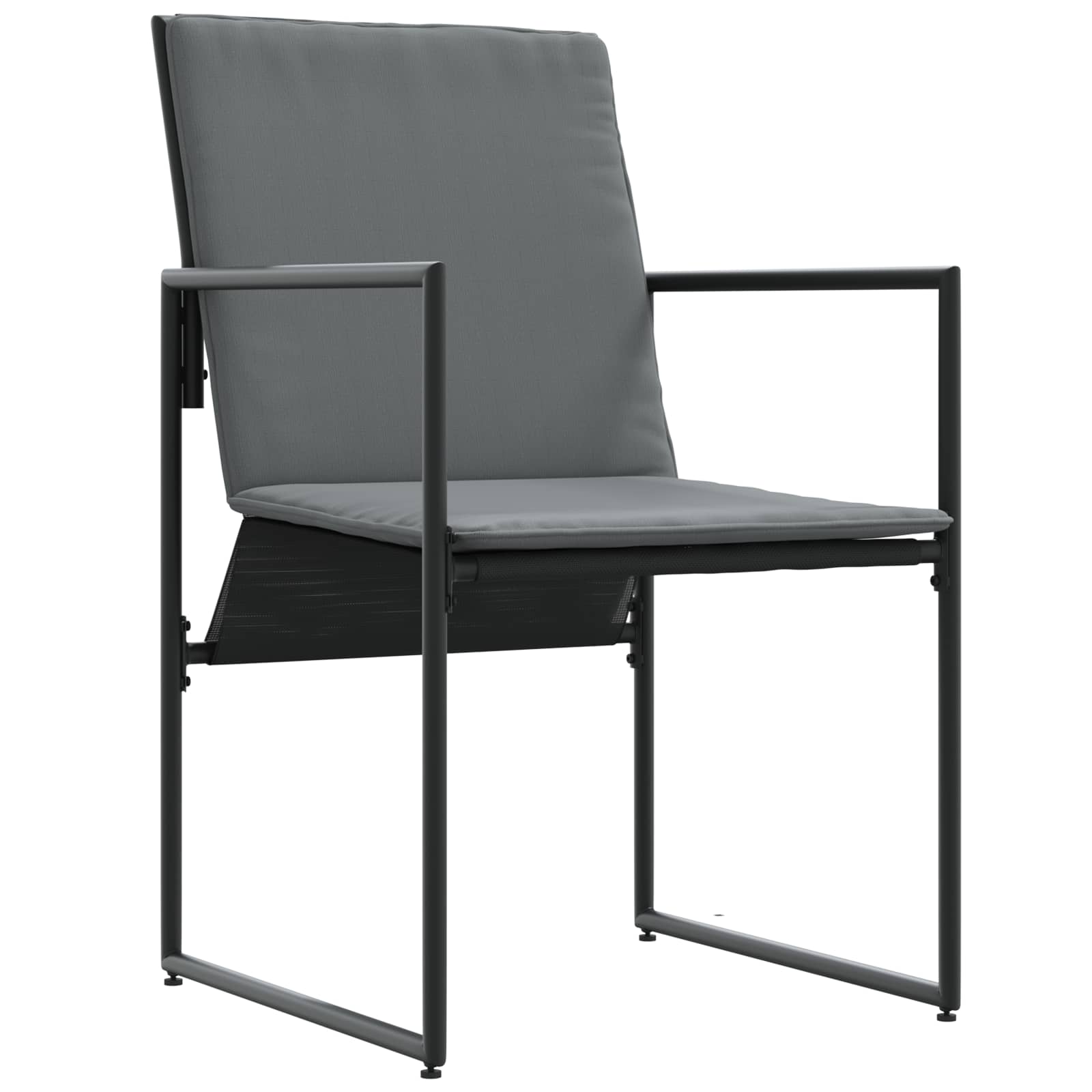 Garten Essgruppe 5 pcs Schwarz und Anthrazit 140 x 70 x 73 cm