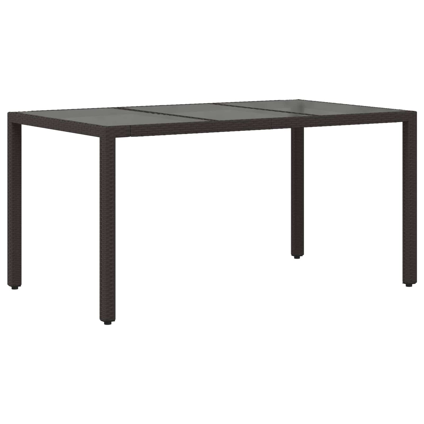 Outdoor-Essgruppe 7 Stk. Schwarz Poly-Rattan