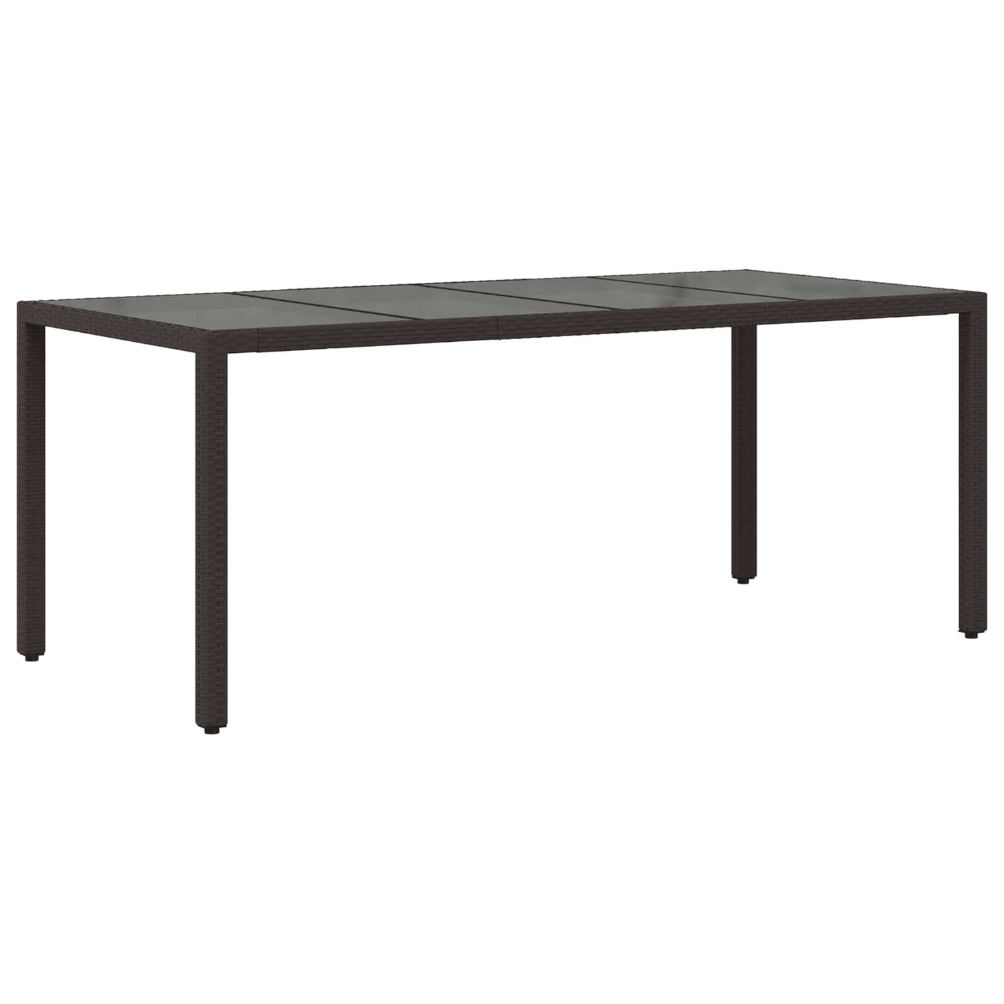 Outdoor-Essgruppe 7 Stk. Schwarz Poly-Rattan