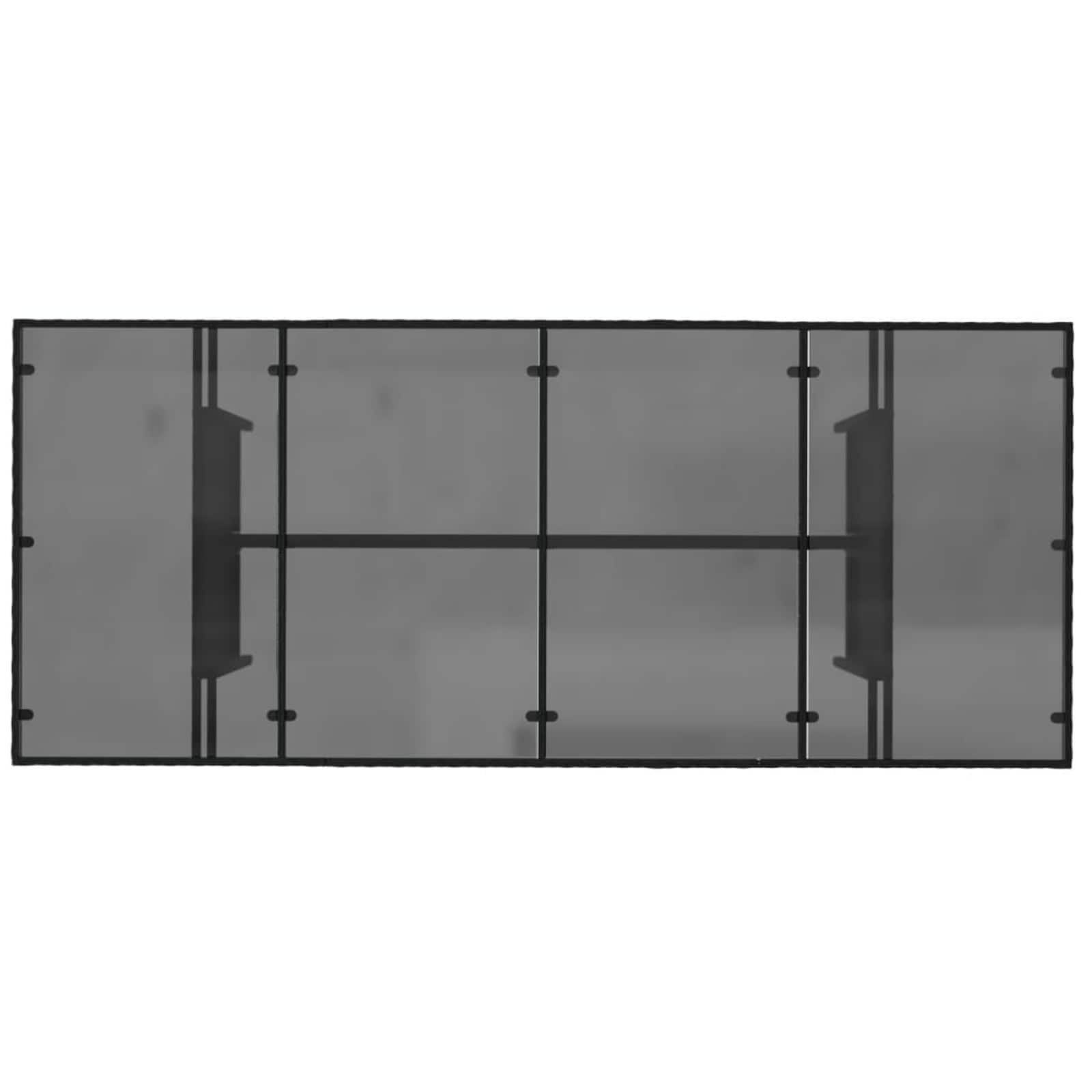 Outdoor-Essgruppe 7 Stk. Schwarz Poly-Rattan