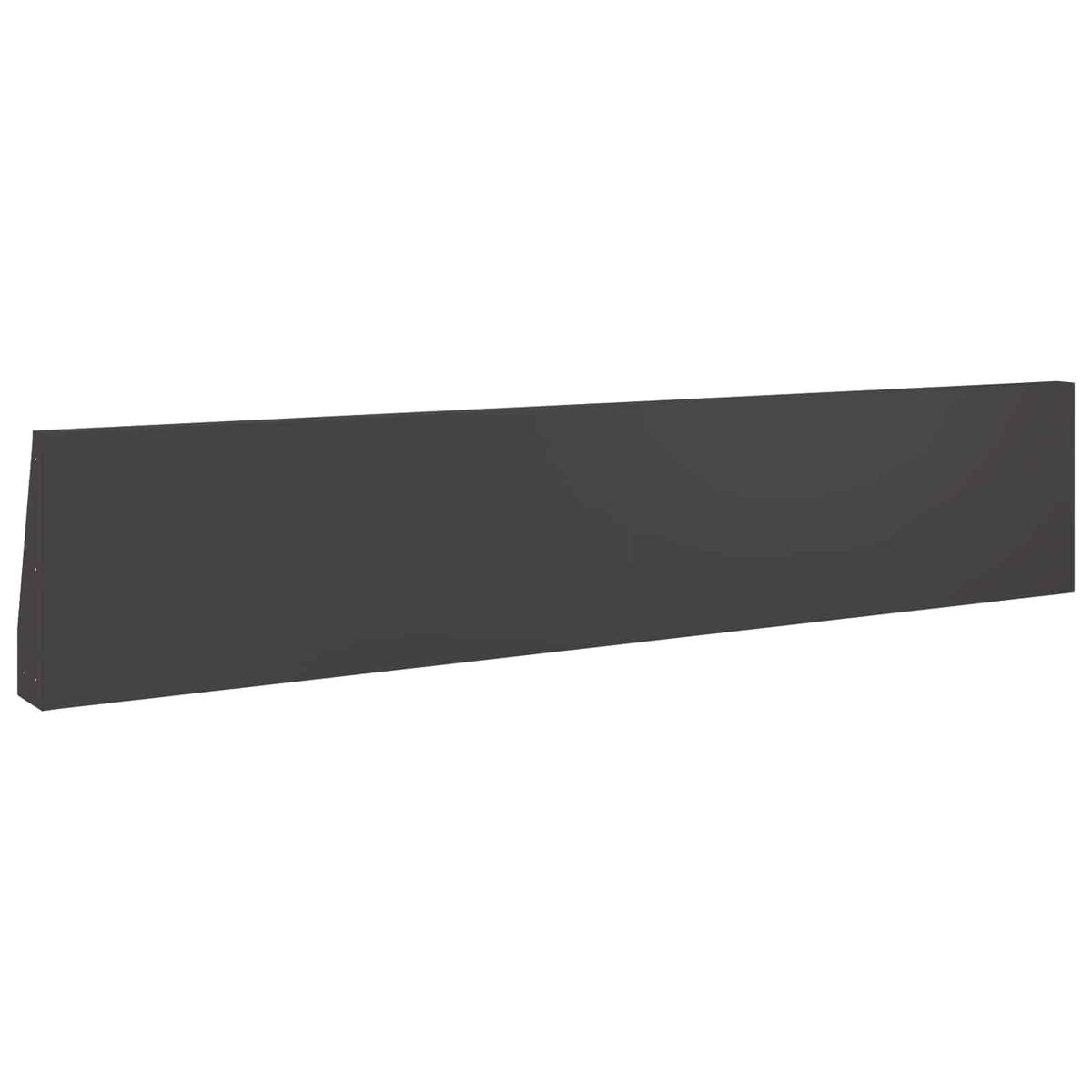 Stützmauer 4 Stk. 100 x 12 x 30 cm Stahl Schwarz