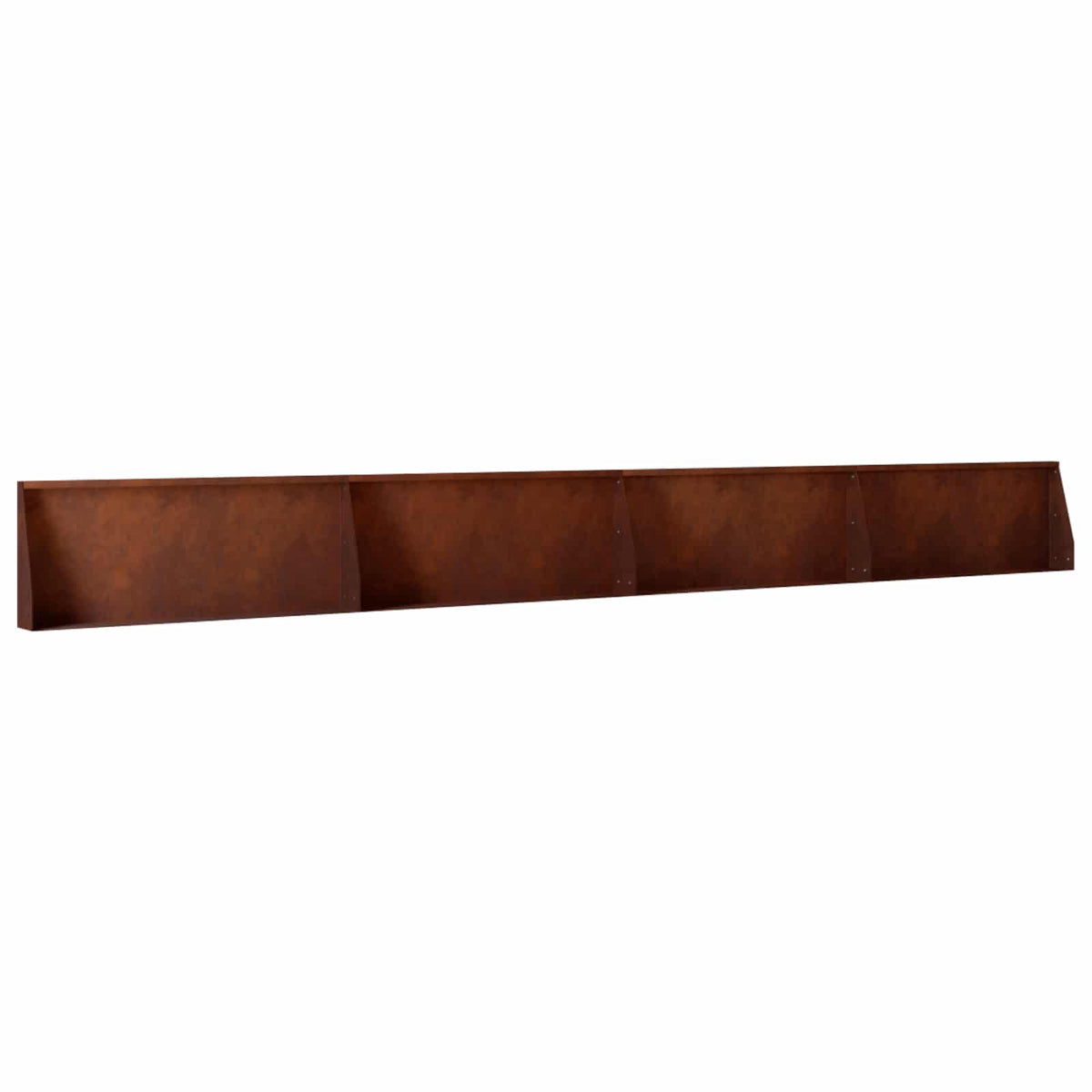 Stützmauer 4 Stk. 100 x 12 x 30 cm Wetterfeststahl Rostoptik