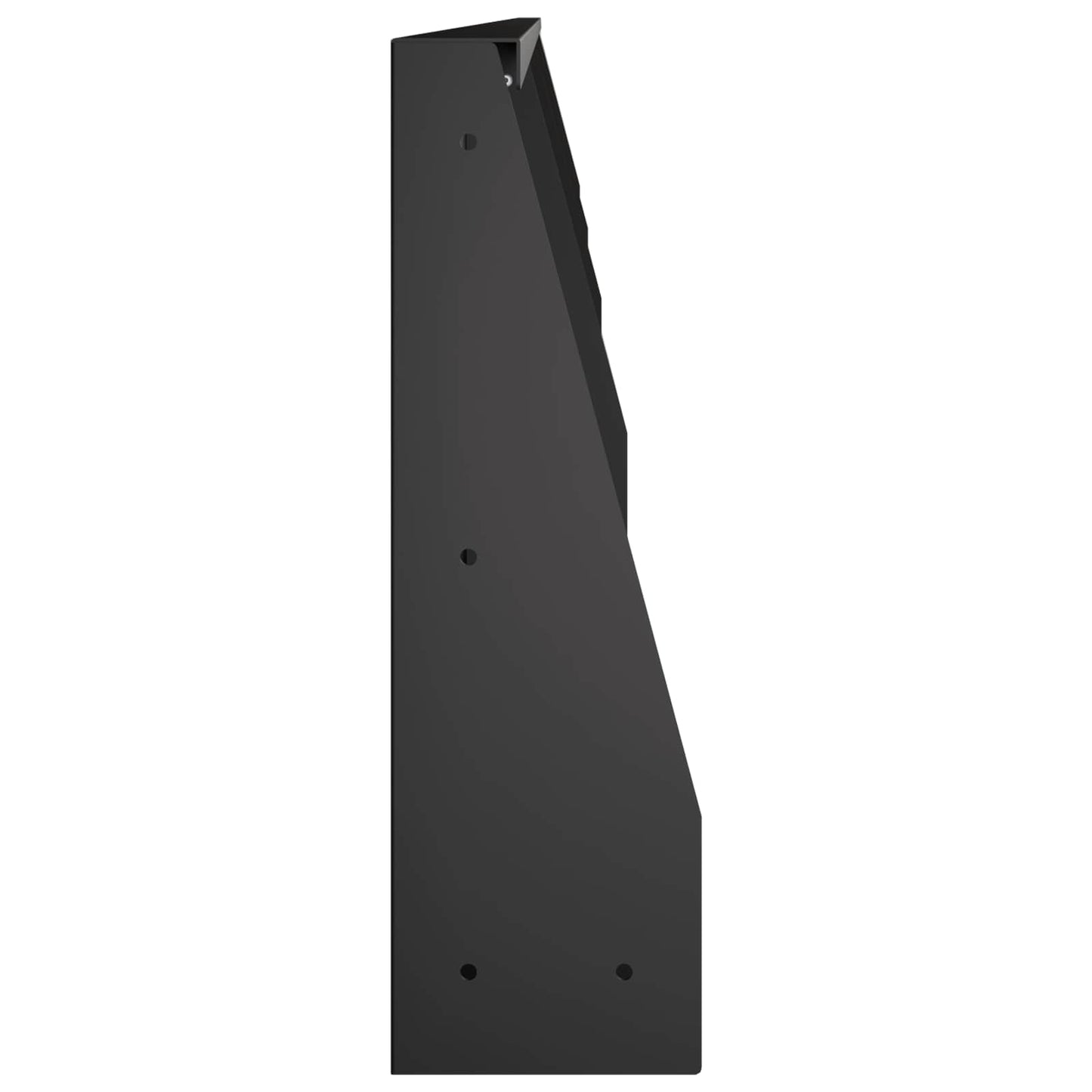 Stützmauer 4 Stk. 100 x 12 x 40 cm Stahl Schwarz