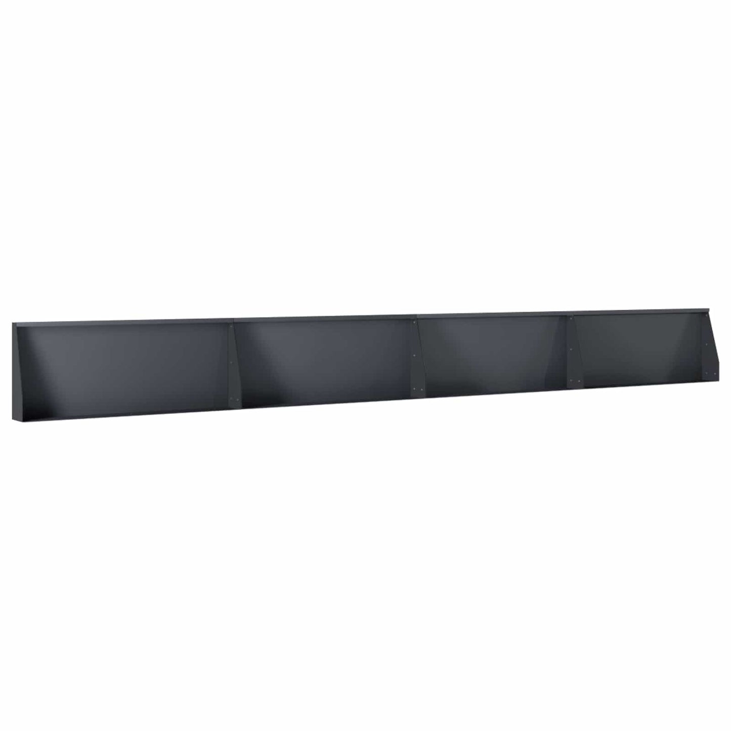 Stützmauer 4 Stk. 100 x 12 x 40 cm Stahl Anthrazit