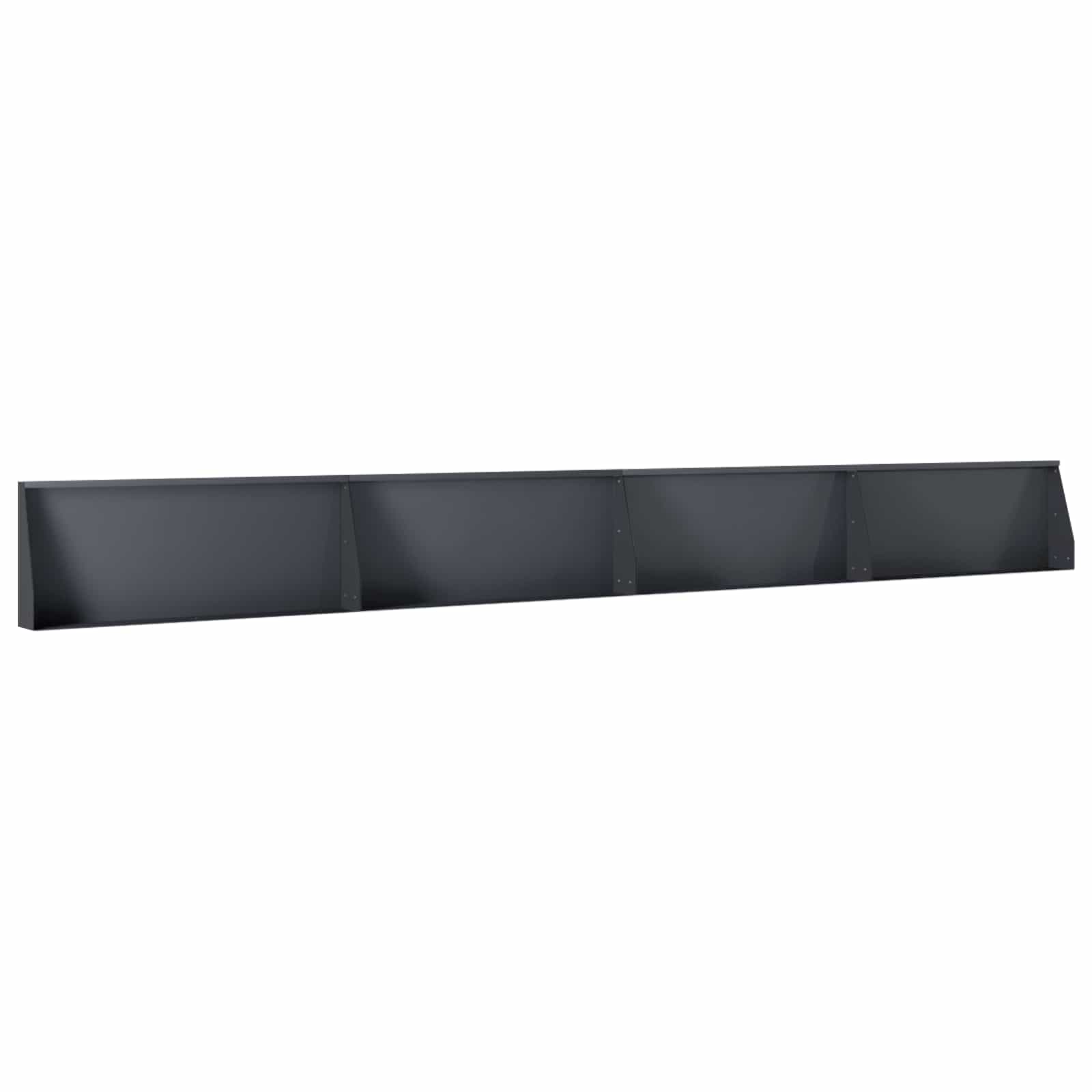 Stützmauer 4 Stk. 100 x 12 x 40 cm Stahl Anthrazit