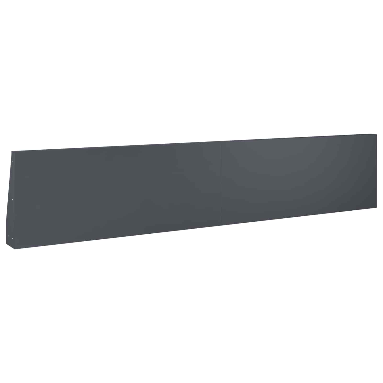 Stützmauer 4 Stk. 100 x 12 x 40 cm Stahl Anthrazit