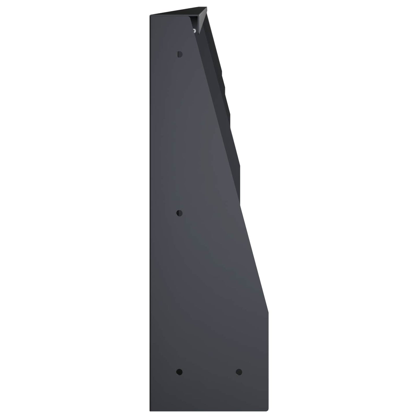 Stützmauer 4 Stk. 100 x 12 x 40 cm Stahl Anthrazit