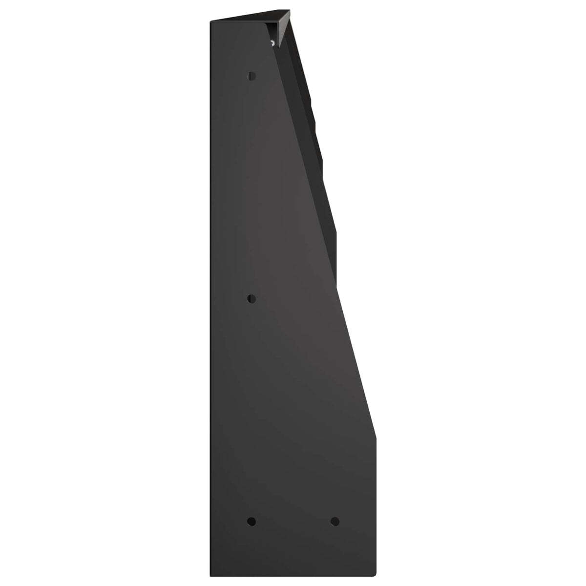 Stützmauer 4 Stk. 100 x 12 x 50 cm Stahl Schwarz