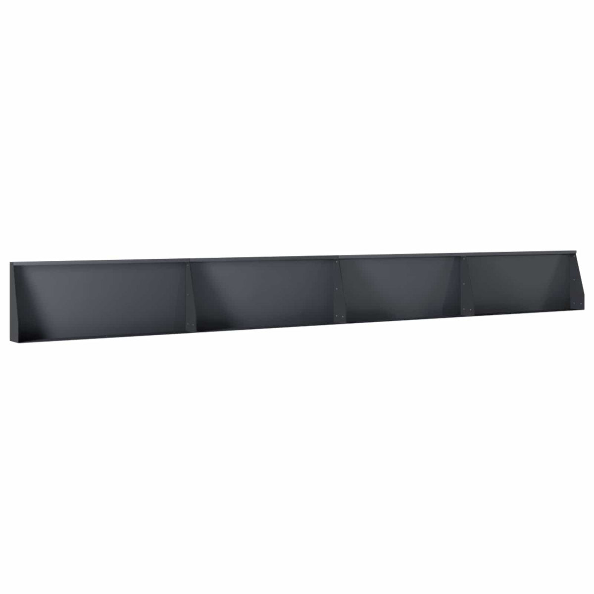 Stützmauer 4 Stk. 100 x 12 x 50 cm Stahl Anthrazit