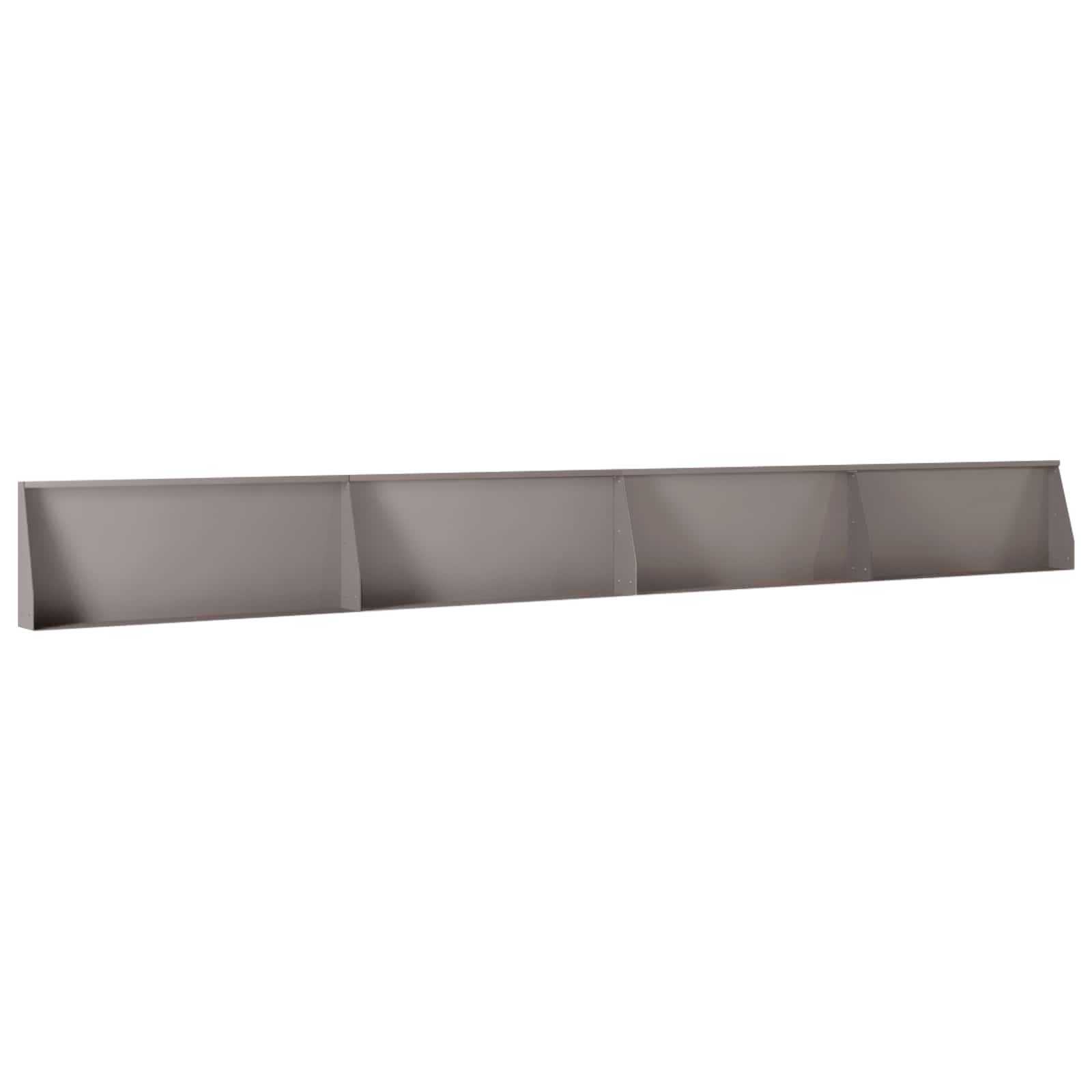 Stützmauer 4 Stk. 100 x 12 x 50 cm Wetterfeststahl Rostoptik