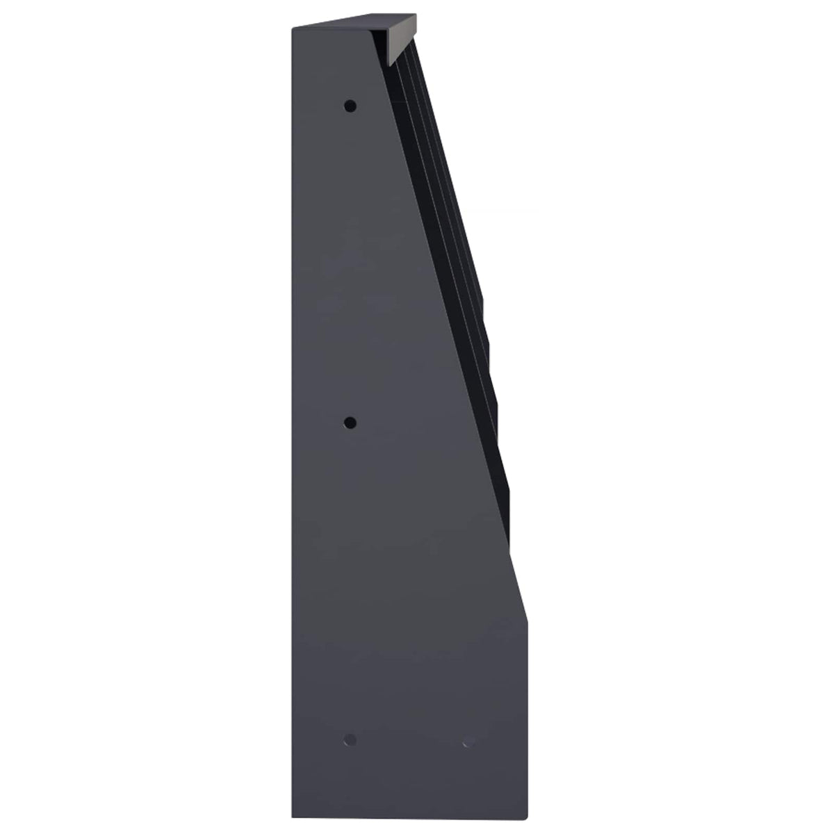 Stützmauer 4 Stk. 40 x 12 x 30 cm Stahl Anthrazit