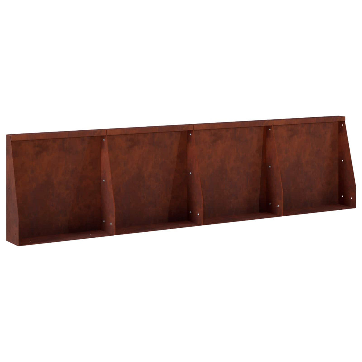 Stützmauer 4 Stk. 40 x 12 x 30 cm Wetterfeststahl Rostoptik